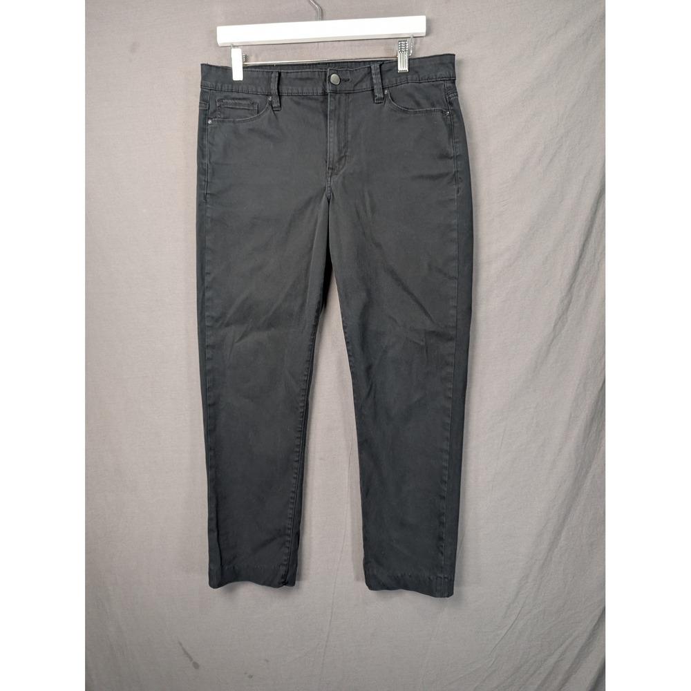 Calvin Klein Jeans Womens Size 12 Black Straight Leg Casual Pants 7223